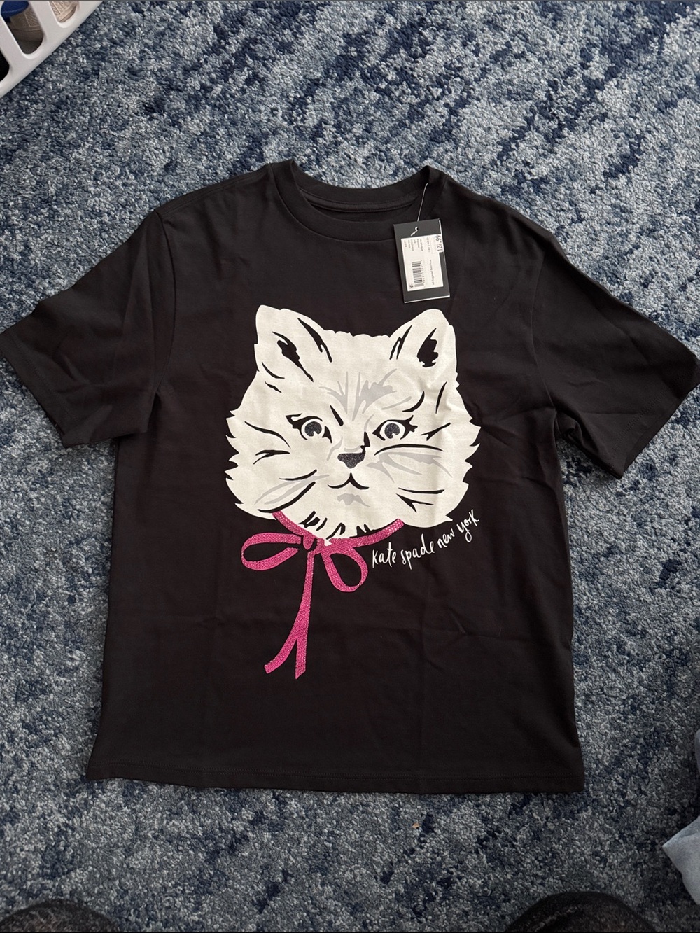 Kate Spade Embellished Cat Tshirt